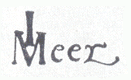 signature on Johannes Vermeer's lady Seated at a Virginals