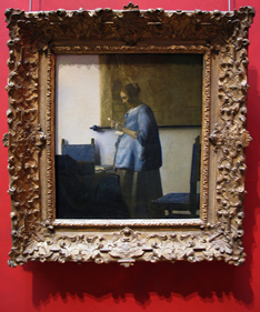 Woman in Blue Reading a Letter, Johannes Vermeer