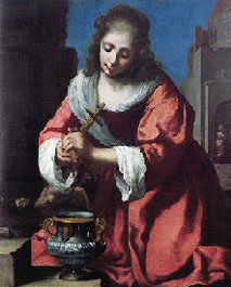 St. Praxedis by Johannes Vermeer