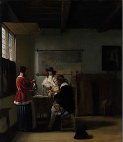 The Visit, Pieter de Hooch