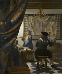 The Art of Painting (detail of Painting, Johannes Vermeer