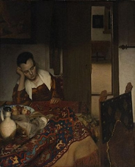 A Maid Asleep, Johannes Vermeer 