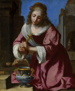 Saint Praxedsi, attrunted to Johannes Vermeer