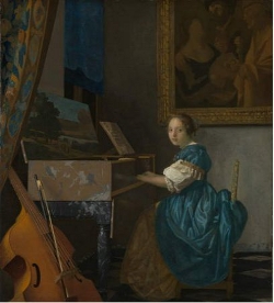 A Lady Seated at a Virginal