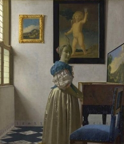 A Lady Standing at a Virginal, Johannes Vermeer