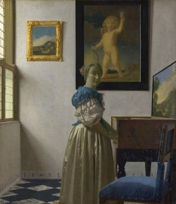 A LAdy Standing at a Virginal, Johannes Vermeer