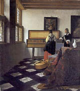 Music lesson by Johannes Vermeer