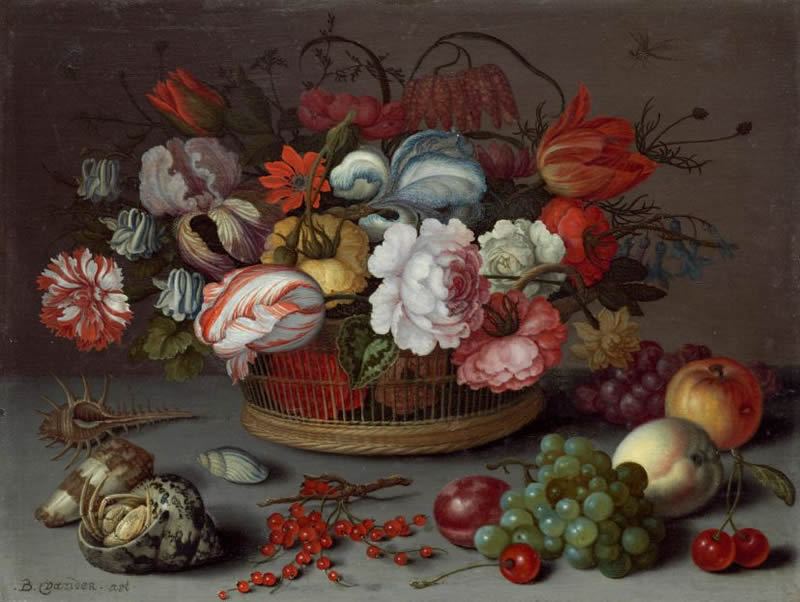 Basket of Flowers, Balthasar van der Ast