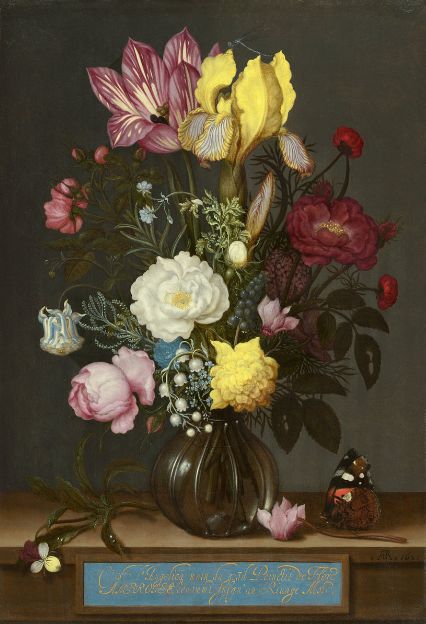 Bouquet of Flowers in a Galss Vase,  Ambrosio Bosschaert