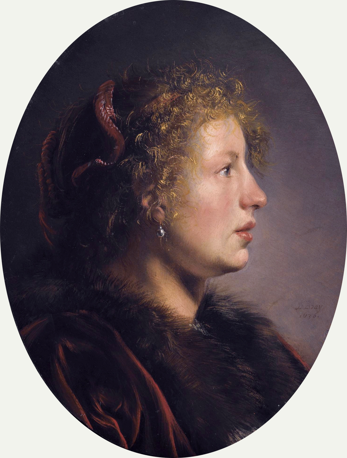 Salomon de Bray, Study of a Young Woman in Profile