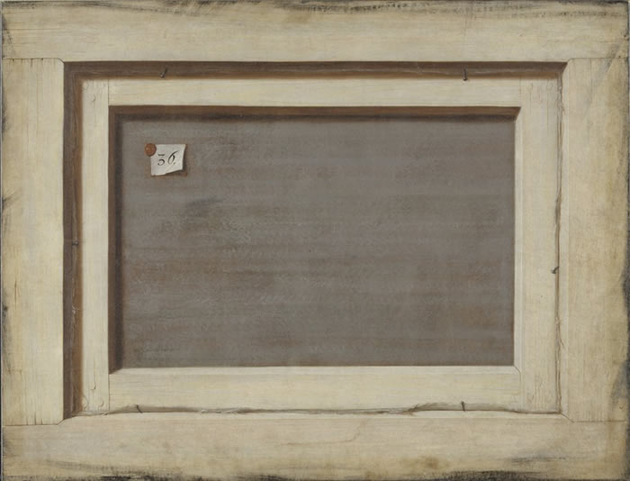 Cornelis Norbert Gijscrechts, Reverse of a Framed Canvas