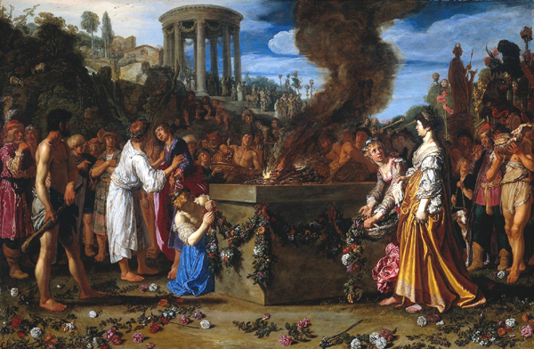 Orestes and Pylades Disputing at the Altar, Pieter Lastman