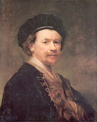 Rembrandt van Rijn	, Self Portrait