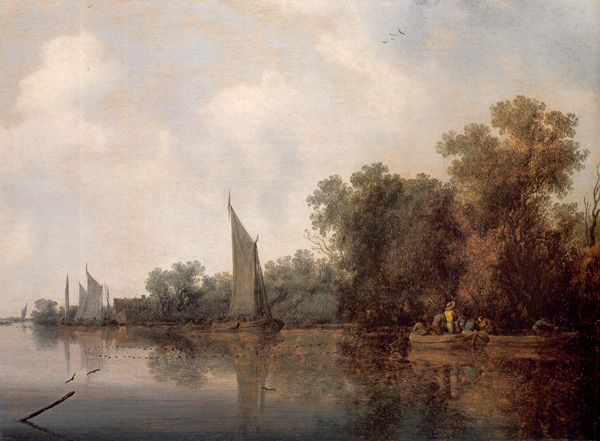 River with Fishermen, SOlomon van Ruisdael