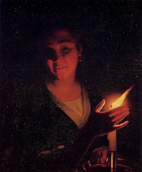 Godfried Cornelisz. Schalcken, Girl with a Candle