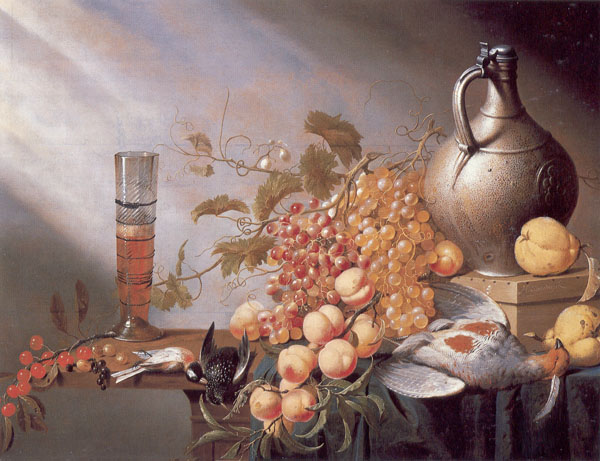 Still Life with Fruit and Dead Fowl, Harmen Steenwyck