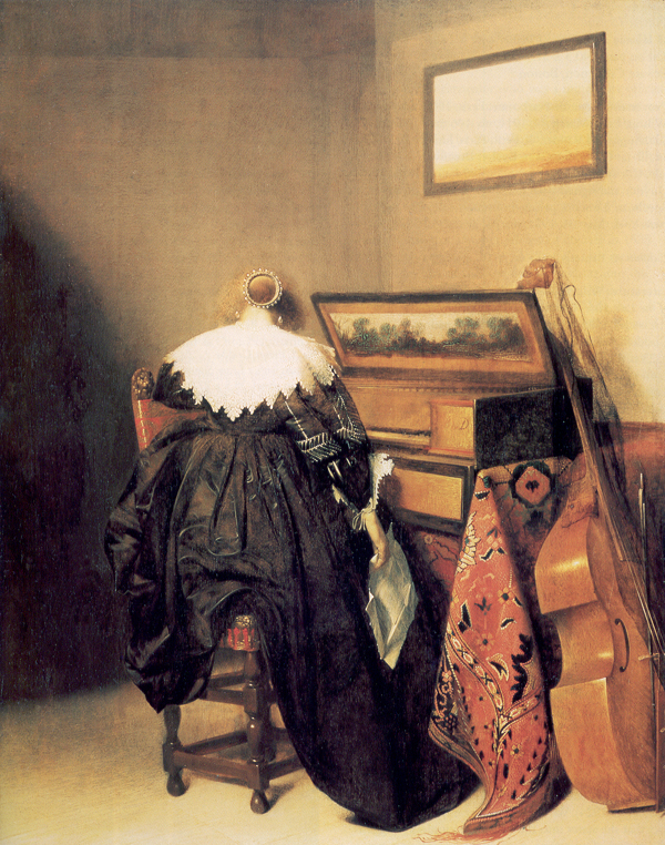 A Woman Seated at a Virginal with a Letter, Pieter Coode