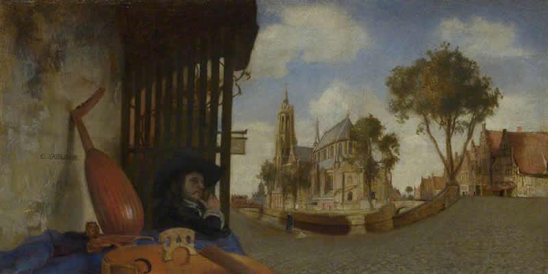 View of Delft, Carl Fabritius