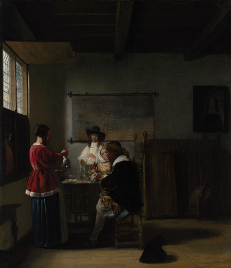 Pieter de Hooch, The Visit