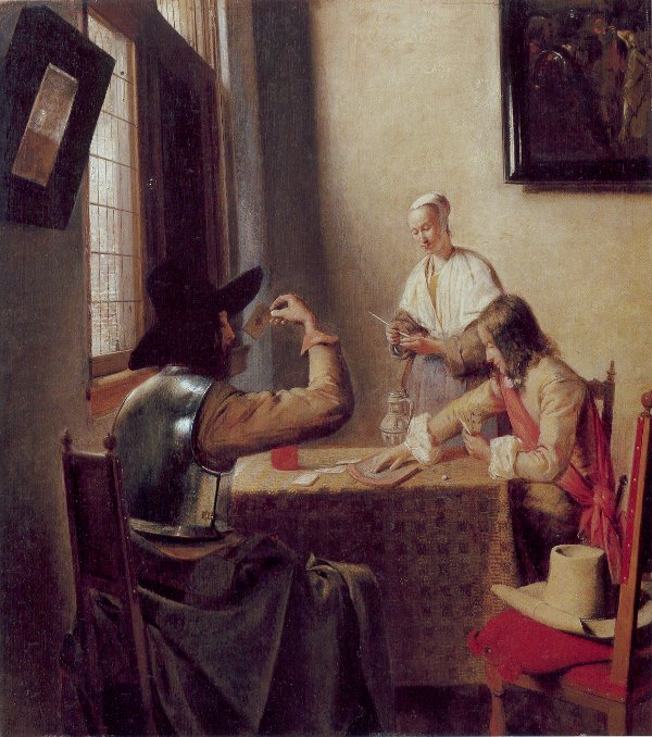 Pieter de Hooch, Soldiers Playing Cards