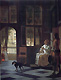 A Man Directing a Young Woman with a letter, Pieter de Hoogh