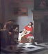 A Man Reading a letter to a Woman, Pieter de Hoogh