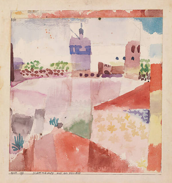 Hammamet with Its Mosque , Paul Klee