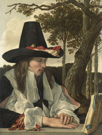 portrait of a seated man by and inknown artist