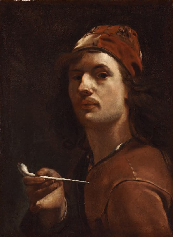 Self Portrait with a PipeSelf Portrait with a Pipe, attributed to Michael Sweerts