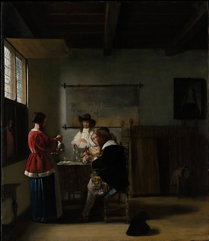 The Visit, Pieter de Hooch