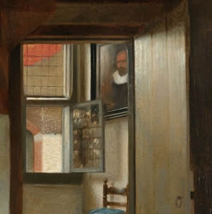 A Woman with a Child in a Pantry, Pieter de Hooch