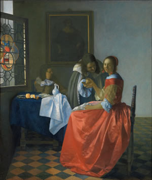 Girl with a Wine Glass, Johannes Vermeer