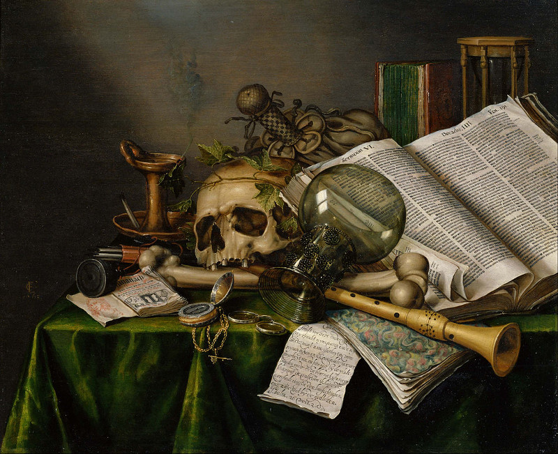 Vanitas Still Life, Edwart Collier