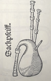 a "Sackpfeiff" (bagpipe)