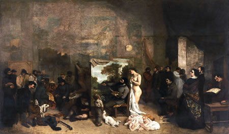 The Painter's Studio: A Real Allegory Summing up Seven Years of my Artistic and Moral Life, Gustave Courbet