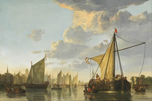 The Maas at Dordrecht, Alert Cuyp