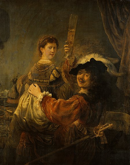 Self-portrait with Saskia in the Scene of the Prodigal Son in the Tavern