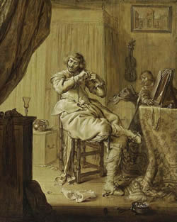 A Cavalier at His Dressing Table, Van Venne