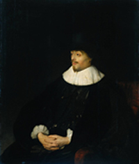 Portrait of Constantijn Huygens, Jan Lievens
