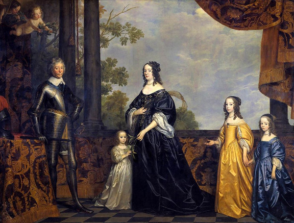 Prince Frederik Hendrik with His Wife Amalia van Solms and Their Three Youngest Daughters, Gerrit van Honthorst
