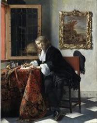 Man Writing a Letter, Gabriel Metsu