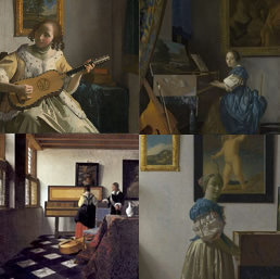 Four Vermeer paintings at the National Gallery