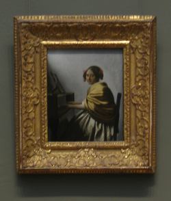 A Young Woman Seatedd at a Virginal, Johannes Vermeer