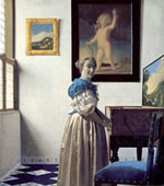 Lady Standing at a virginal, Johannes Vermeer