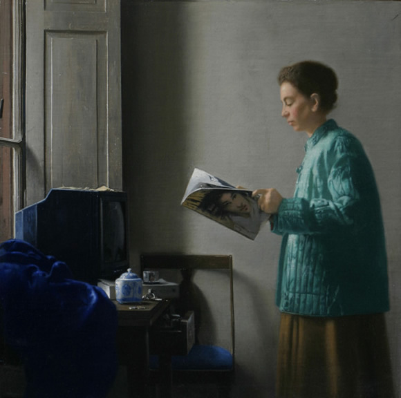 Woman Reading Glamour, Jonathan Janson