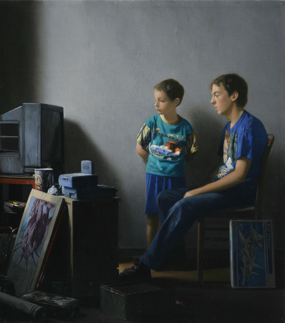 Youths Watching TV, Jonathan Janson
