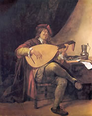 Sewlf Portrait as a Lutenist, Jan Steen