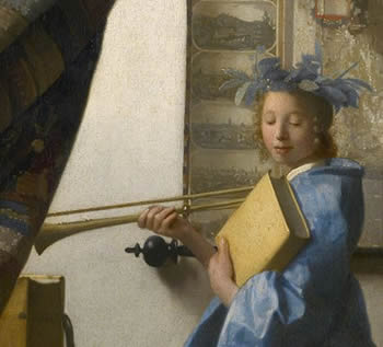 The Art of Painting (detail), Johannes Vermeer