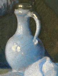 The Glass of Wine (detail), Johannes Vermeer