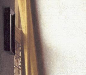 charcoal black in Vermeer's painting
